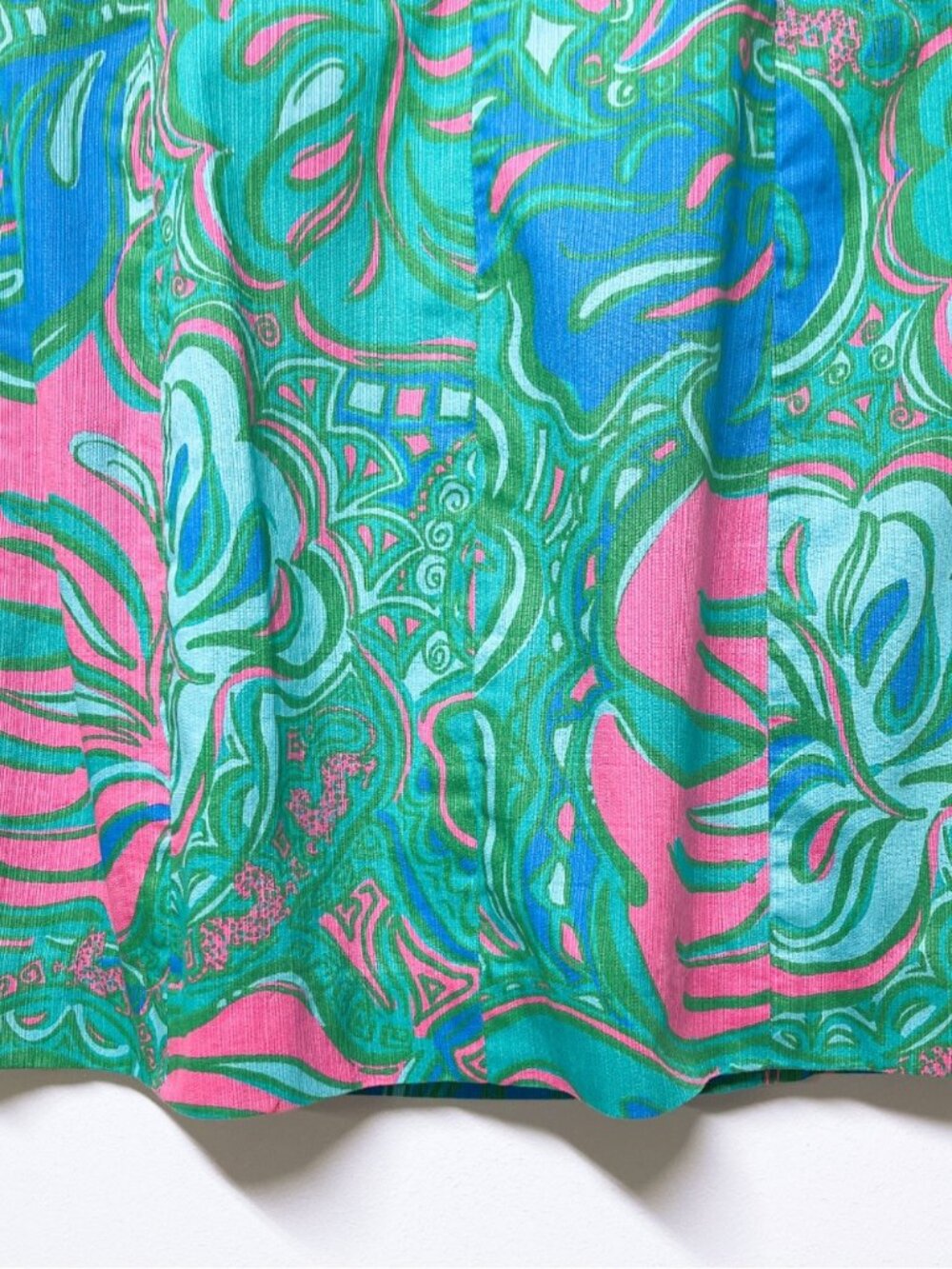Lilly Pulitzer Macfarlane Gold Lace Multi Lilly Lounge Shift Dress Size 4 - Picture 8 of 11